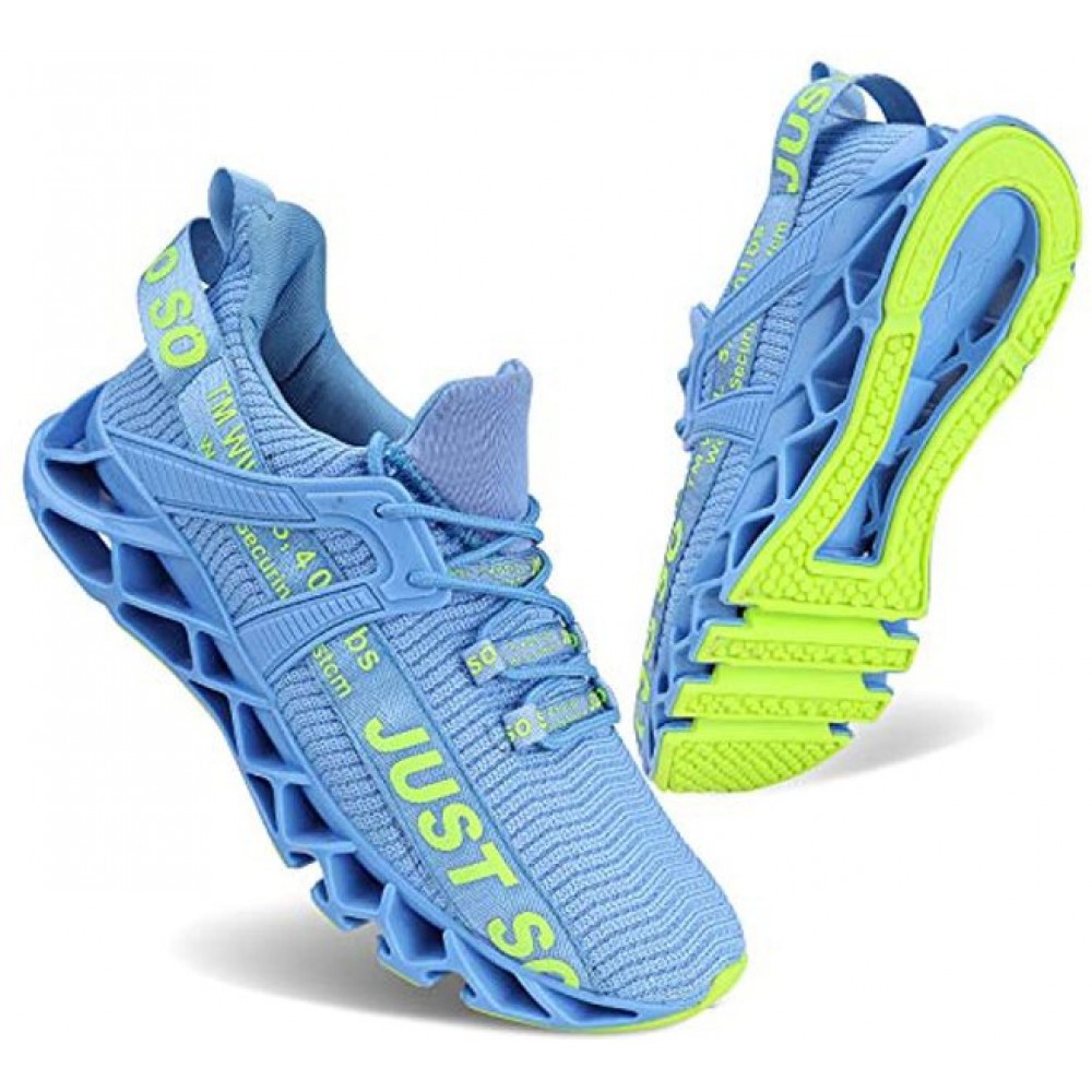 Women's Running Shoes Non Slip Athletic Sneakers Tennis Walking Shoes Light Blue